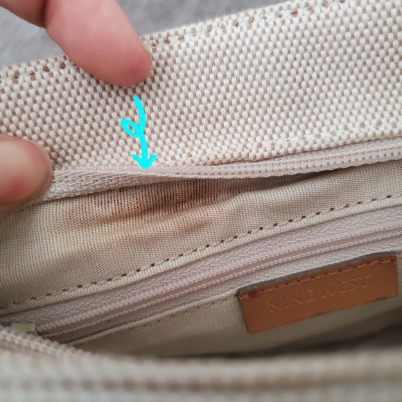 Nine West canvas and faux leather mini bag - Picture 9 of 13